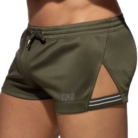Addicted Short Side Stripe Kaki