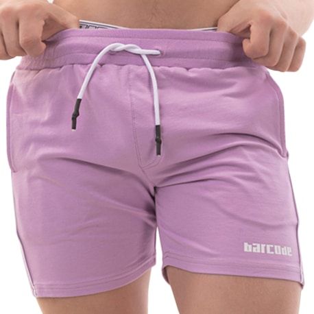 Barcode Short Coton Lukio Lilas