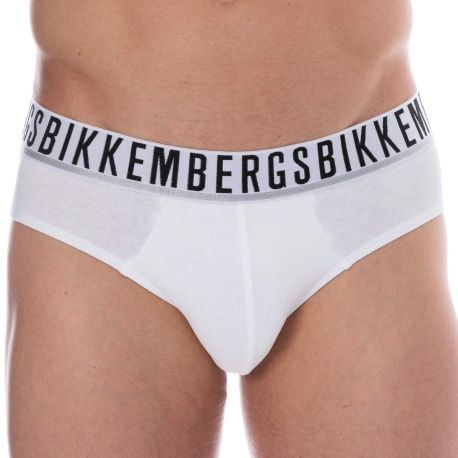 Bikkembergs 2-Pack Essential Cotton Briefs - White