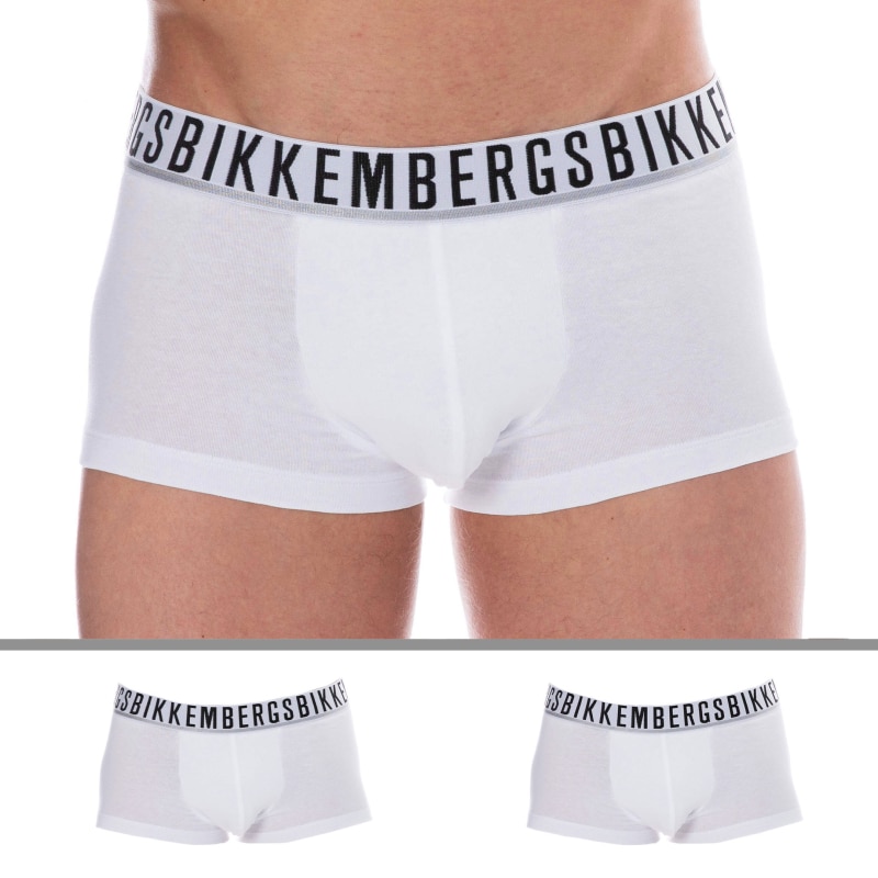 Bikkembergs Lot de 2 Boxers Essential Coton Blancs