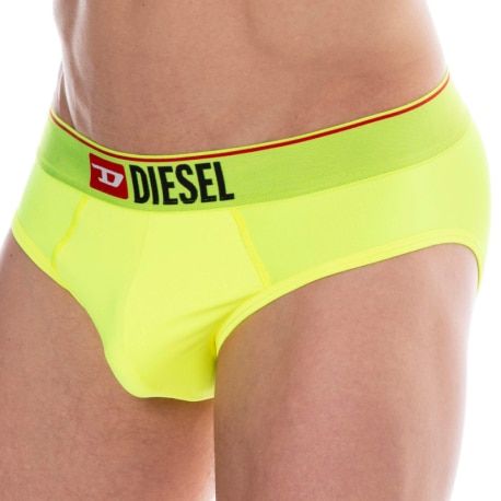 Diesel Slip Neon Microfibre Jaune Fluo