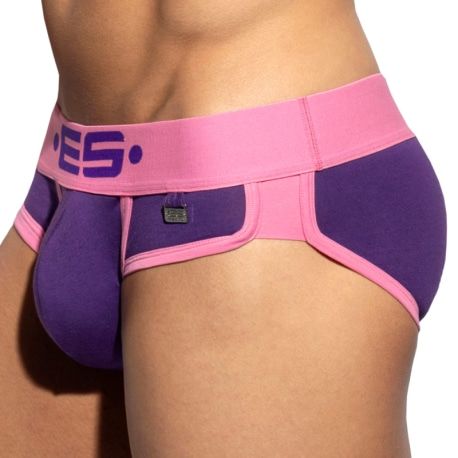 ES Collection Slip Double Side Coton Violet - Rose