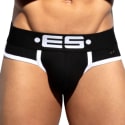 ES Collection Slip Double Side Coton Noir - Blanc