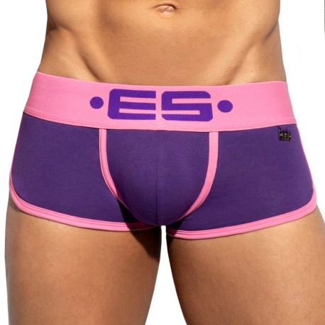 ES Collection Shorty Double Side Coton Violet - Rose