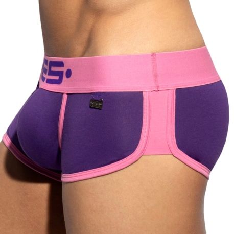 ES Collection Double Side Cotton Trunks - Purple - Pink