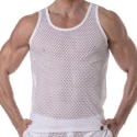 TOF Paris Débardeur See Through Mesh Blanc