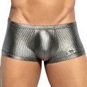 ES Collection Boxer Court Métallique Art Déco Argenté