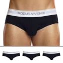 Modus Vivendi Lot de 3 Slips Staple Coton Noirs