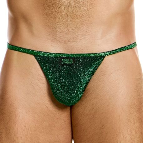 Modus Vivendi Slip Tanga Glitter Vert