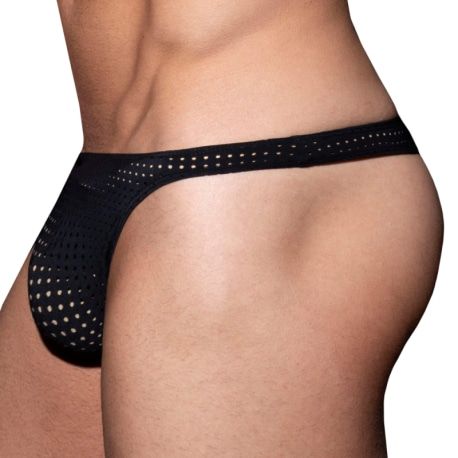 AD Fetish Excite Thong - Black