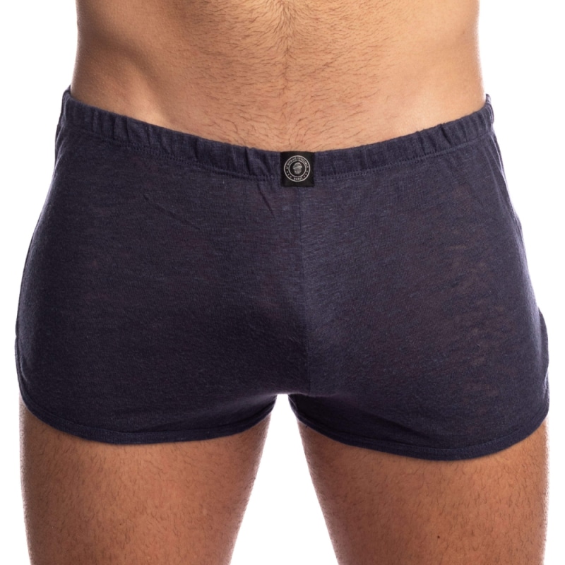 L'Homme invisible Short Freedom Nieuport Lin Bleu Marine