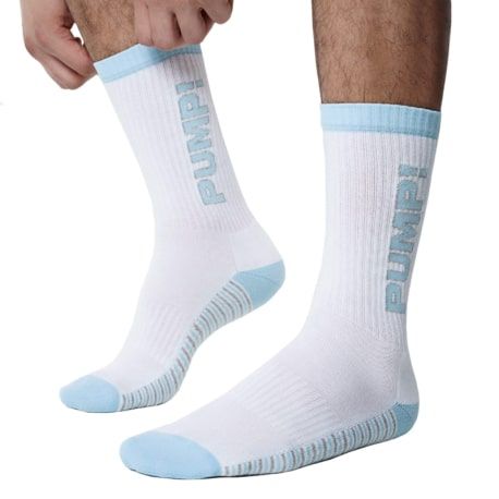 Pump! Chaussettes Sport Frost - Blanc - Bleu Ciel