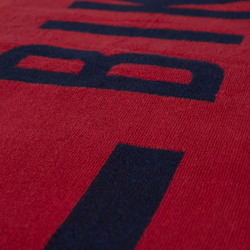Bikkembergs Logo Beach Towel - Navy - Red