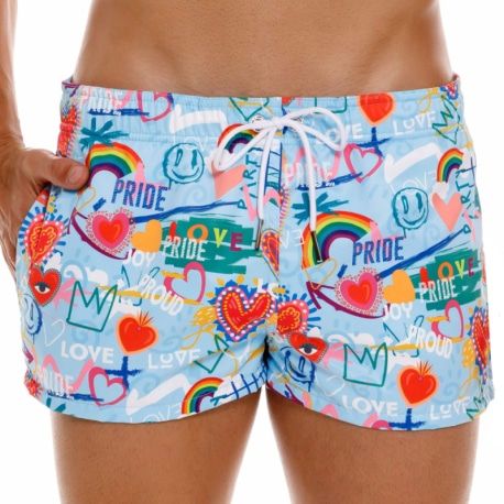  Short de Bain Fest Bleu Ciel
