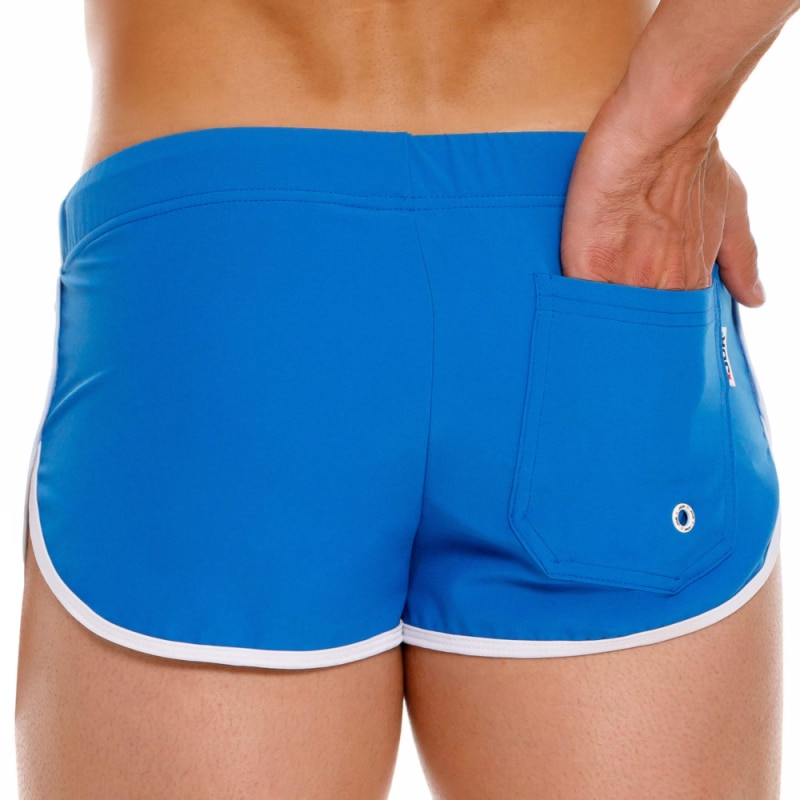  Retro Swim Shorts - Blue