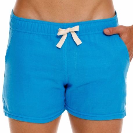  Short Qatar Lin Bleu