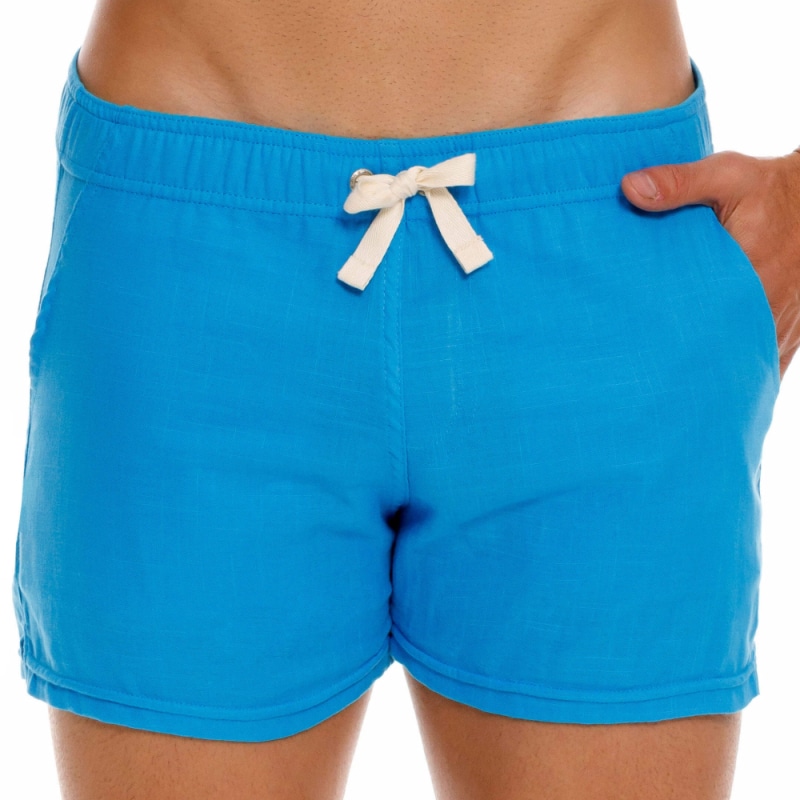  Short Qatar Lin Bleu