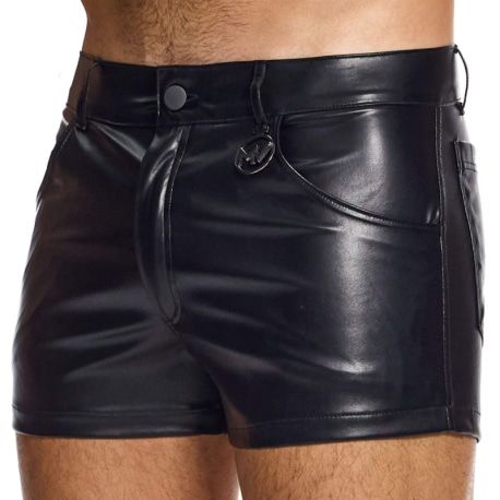 Modus Vivendi Short Leather Simili Cuir Noir