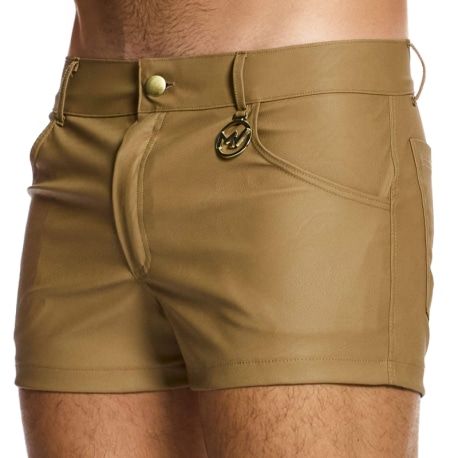 Modus Vivendi Short Leather Simili Cuir Ocre