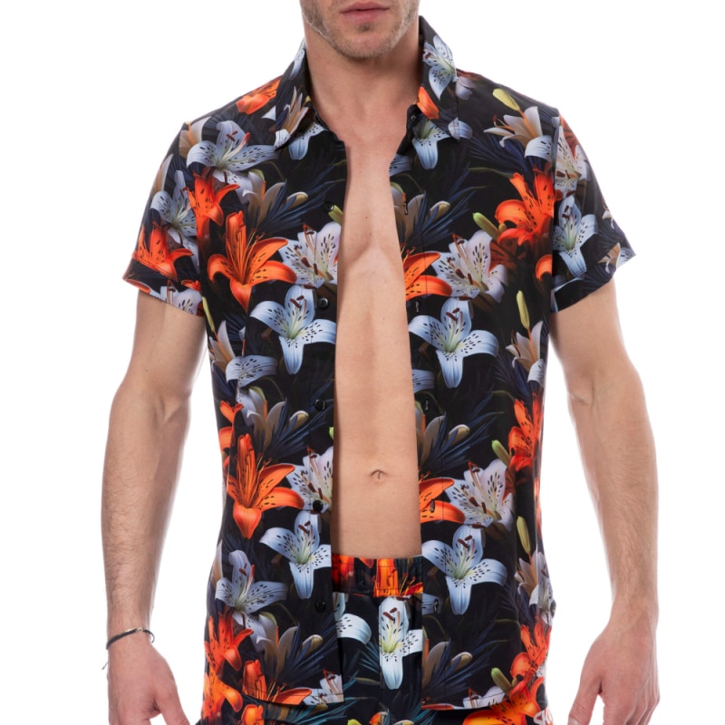 SKU Chemise Tropical Summer Noire
