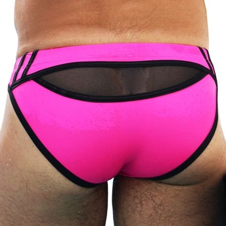  Expose Swim Briefs - Neon Pink