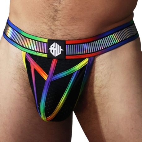  Pride Reflector Thong - Black