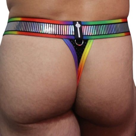  Pride Reflector Thong - Black