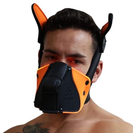  Masque de Chiot Poundtown Pup 2.0 - Noir - Orange Fluo