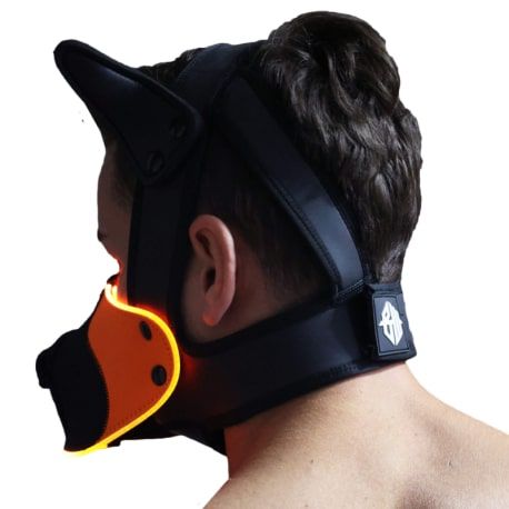  Masque de Chiot Poundtown Pup 2.0 - Noir - Orange Fluo