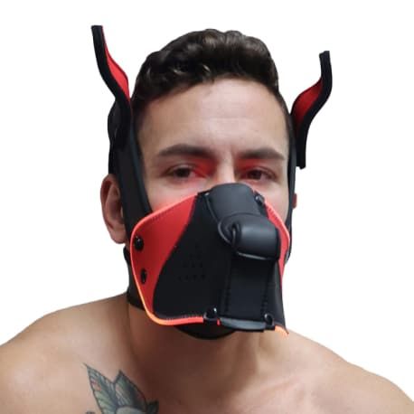  Masque de Chiot Poundtown Pup 2.0 - Noir - Rouge