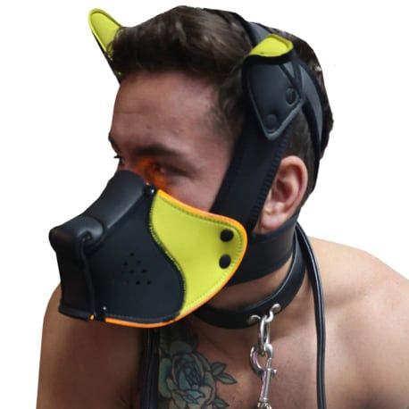  Poundtown Pup Mask 2.0 - Black - Yellow