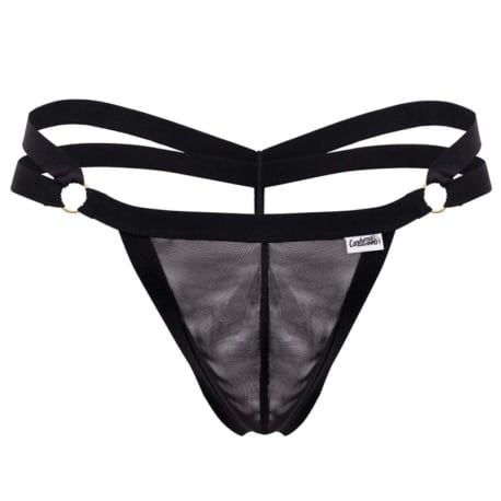  String Ficelle Double Ceinture Noir
