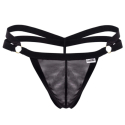  String Ficelle Double Ceinture Noir