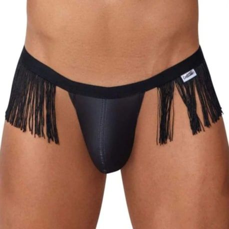  Fringe Thong - Black