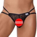  Mesh Jock Thong - Black