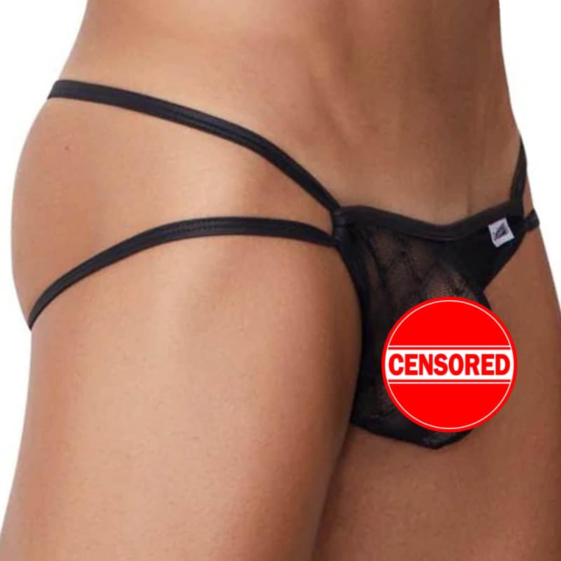  Mesh Jock Thong - Black