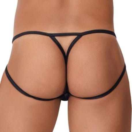  Mesh Jock Thong - Black