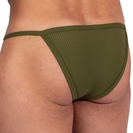 Manstore Slip Cheeky Tanga M2387 Kaki
