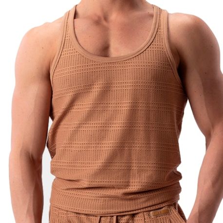 Barcode Débardeur Lunt Mesh Marron