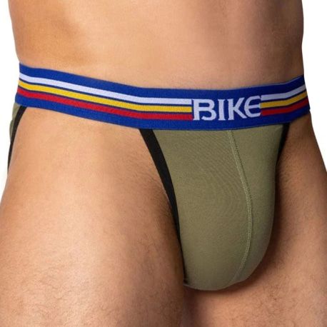  Slip Tanga Coton Olive