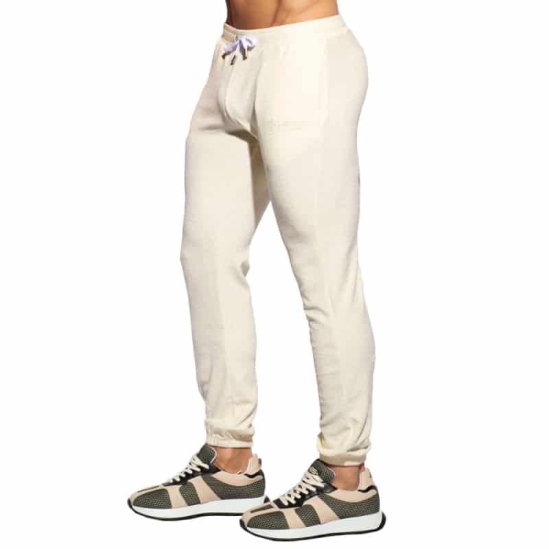 ES Collection Terry Cotton Pants - Ivory