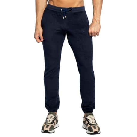 ES Collection Pantalon Coton Eponge Bleu Marine