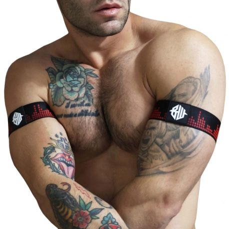  Lot de 2 Brassard Equalizer Noir - Rouge