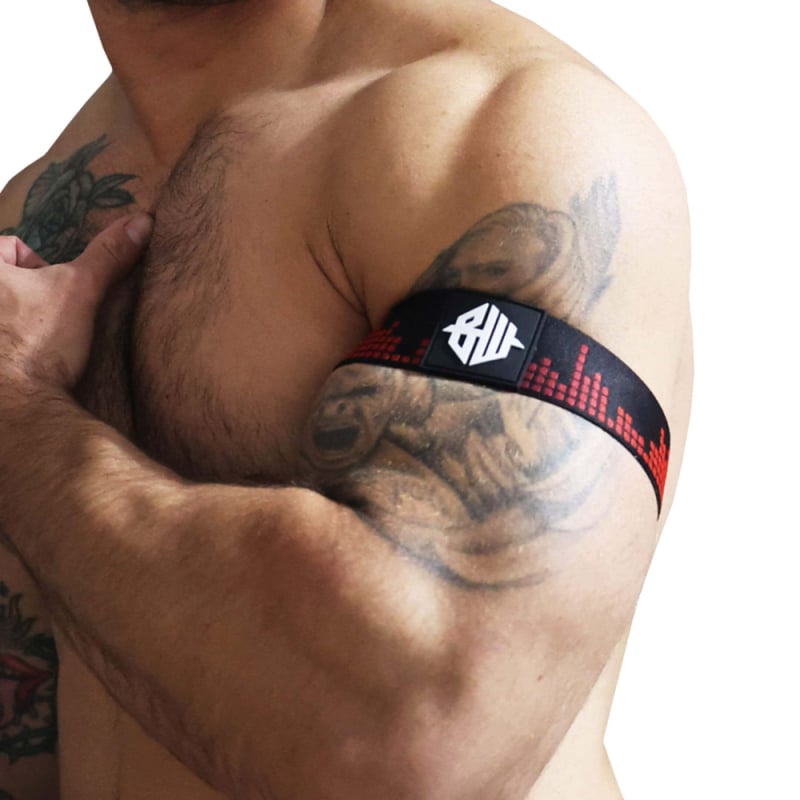  2-Pack Equalizer Armbands - Black - Red