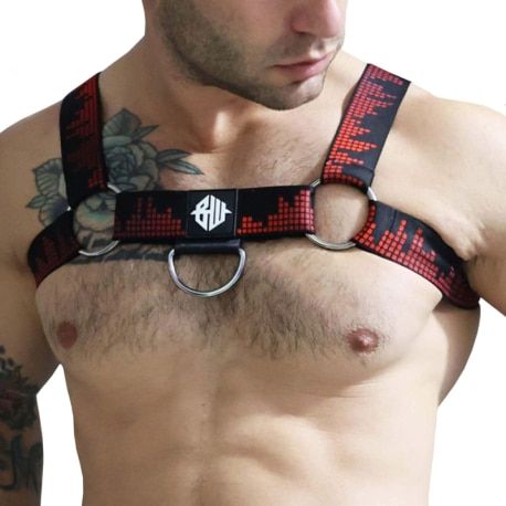  Equalizer Bulldog Harness - Black - Red