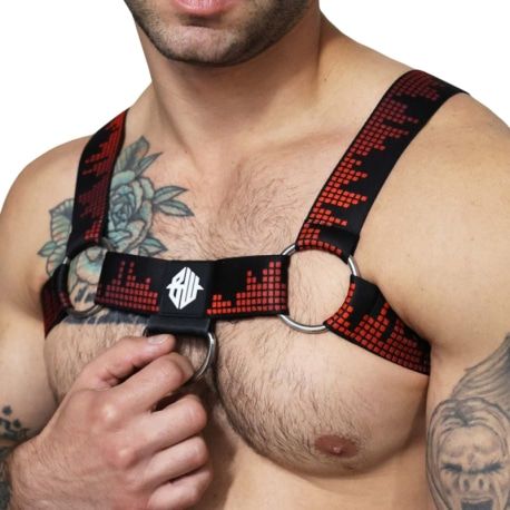  Equalizer Bulldog Harness - Black - Red