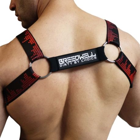  Equalizer Bulldog Harness - Black - Red