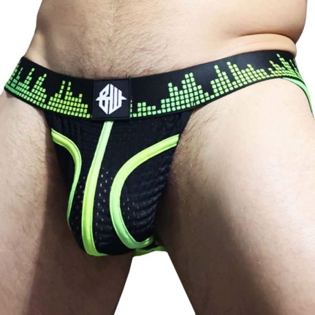  Equalizer Jockstrap - Black - Neon Green