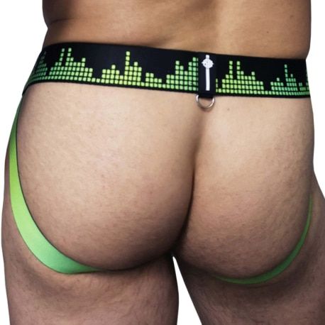  Equalizer Jockstrap - Black - Neon Green
