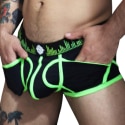  Boxer Empty Bottom Equalizer Noir - Vert Fluo